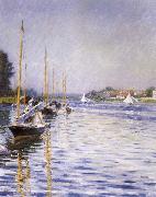 Gustave Caillebotte Boats on the Seine at Argenteruill